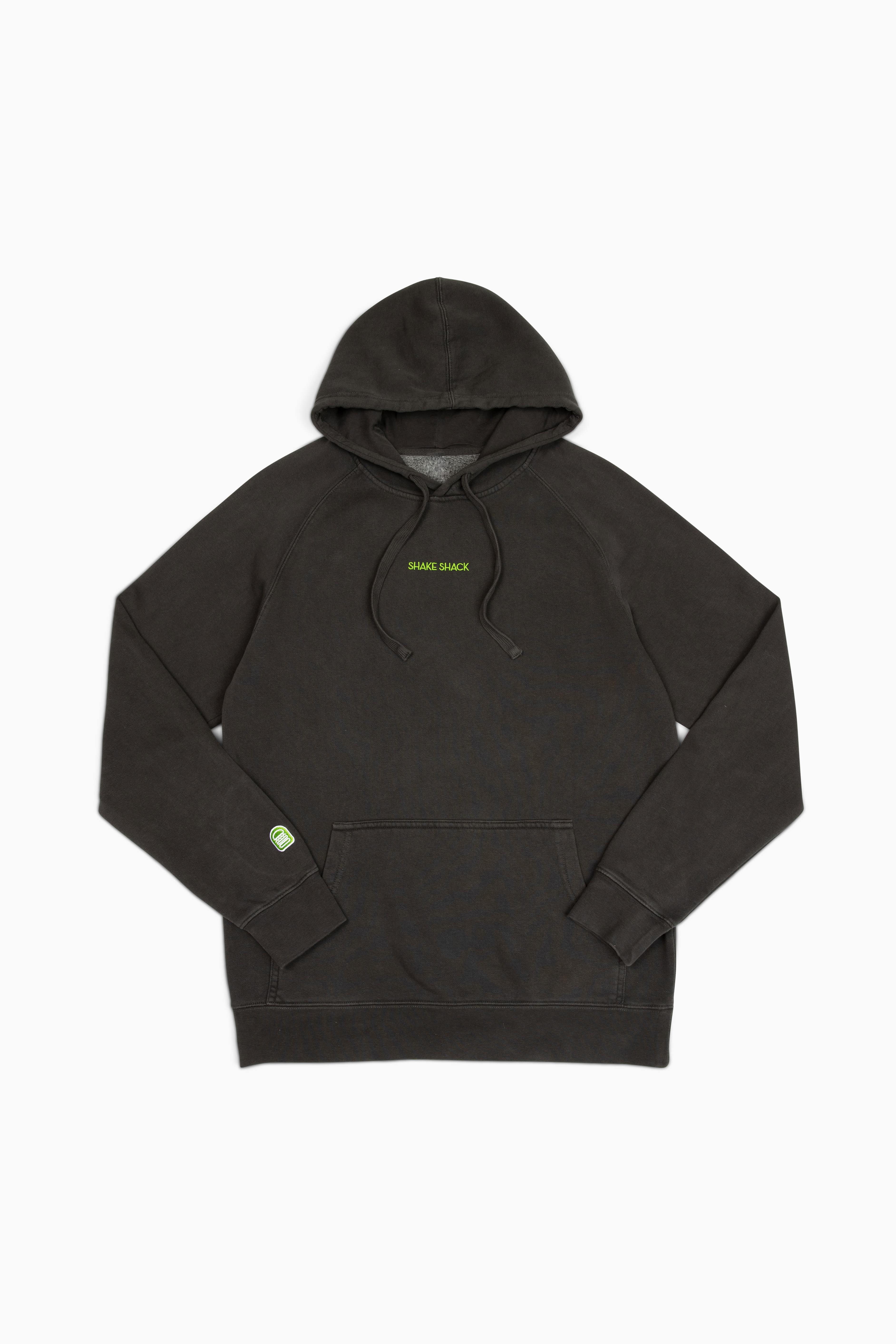 Black 2025 embroidered hoodie